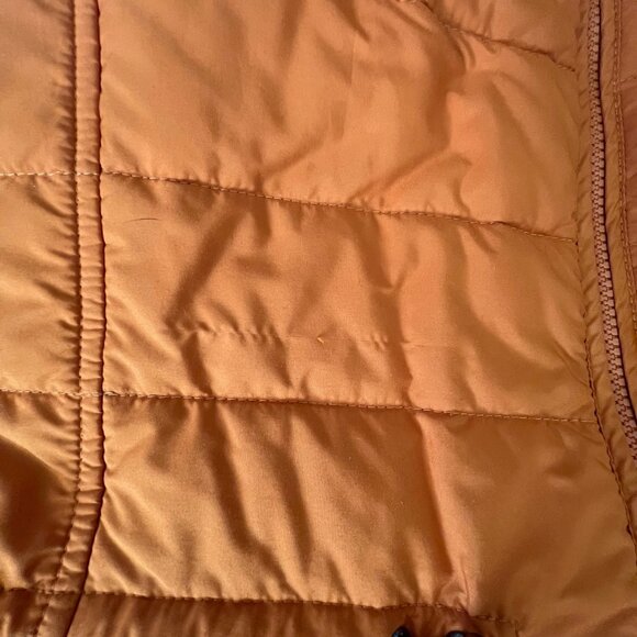 Lafayette 148 New York Burnt Orange Quilted Puffer Vest Pockets Warm Office Hike - Picture 6 of 8